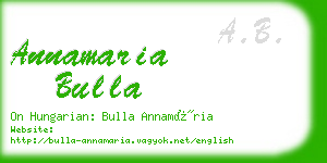 annamaria bulla business card